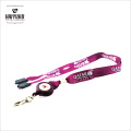 Promoción Lanyard retráctil para carrete de poliéster